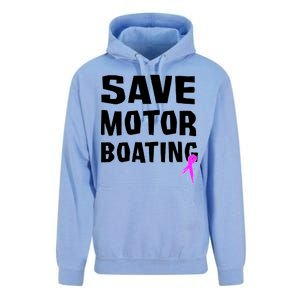 Save Motor Boating Breast Cancer Unisex Surf Hoodie