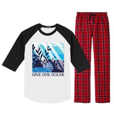 Save Our Ocean Raglan Sleeve Pajama Set