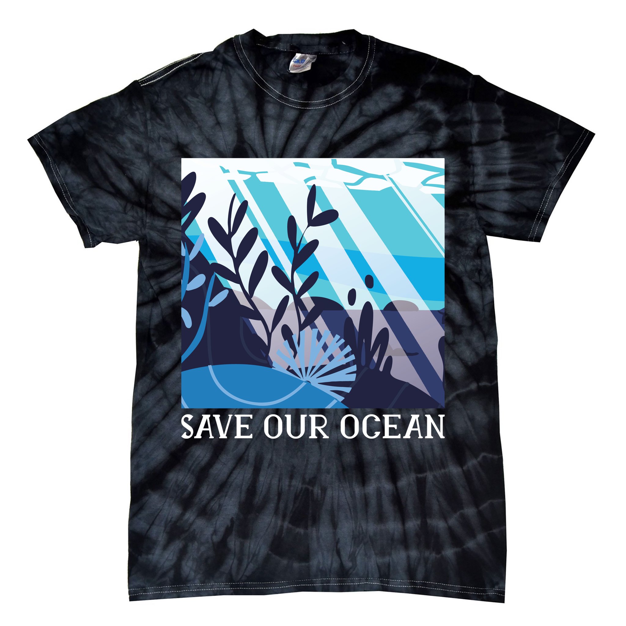 Save Our Ocean Tie-Dye T-Shirt