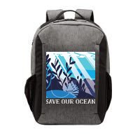 Save Our Ocean Vector Backpack