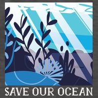 Save Our Ocean Vector Backpack