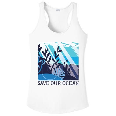Save Our Ocean Ladies PosiCharge Competitor Racerback Tank