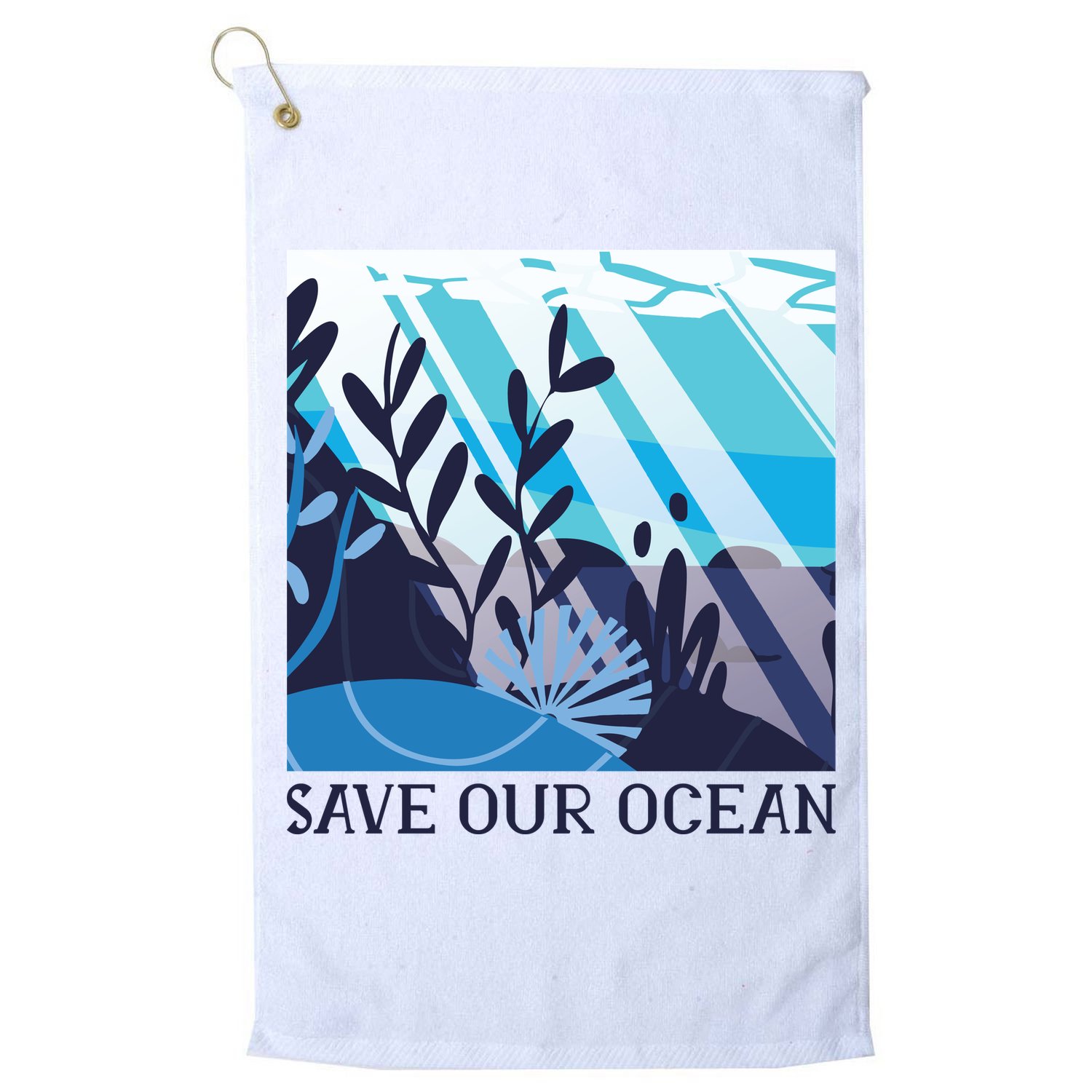 Save Our Ocean Golf Towel