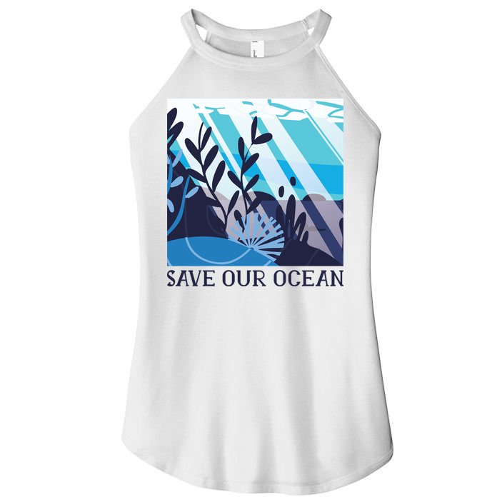 Save Our Ocean Women's Perfect Tri Rocker Tank