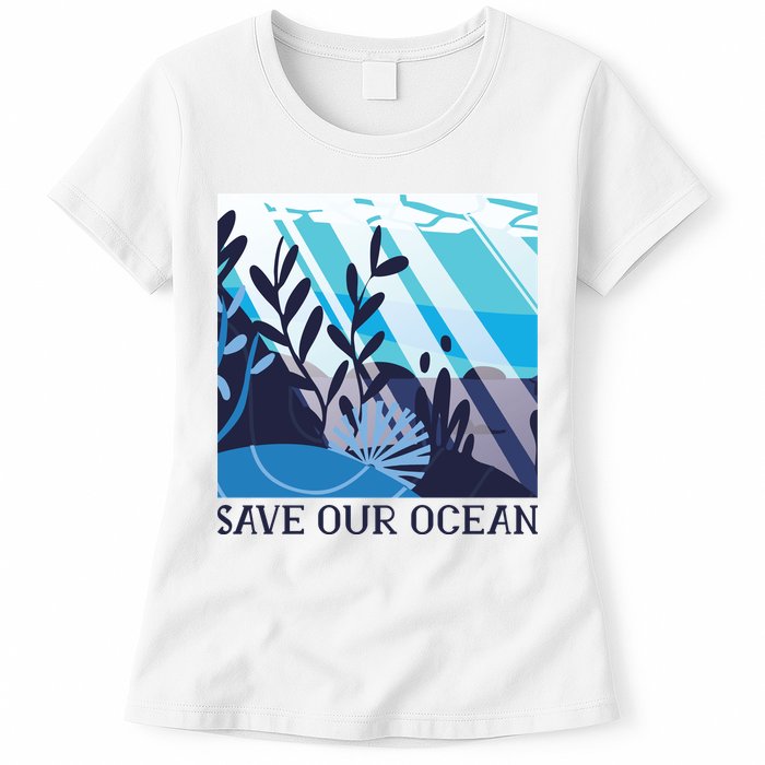 Save Our Ocean Womens T-Shirt
