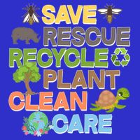 Save Rescue Recycle Plant Clean Care Earth Day T-Shirt