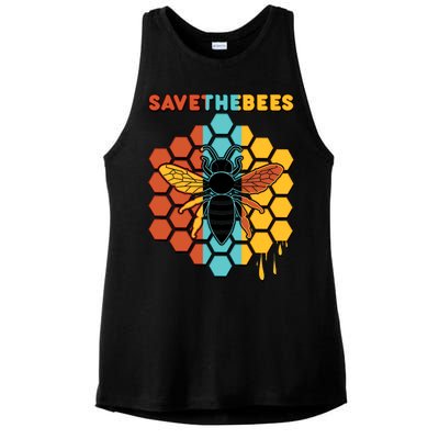 Save The Bees Ladies PosiCharge Tri-Blend Wicking Tank