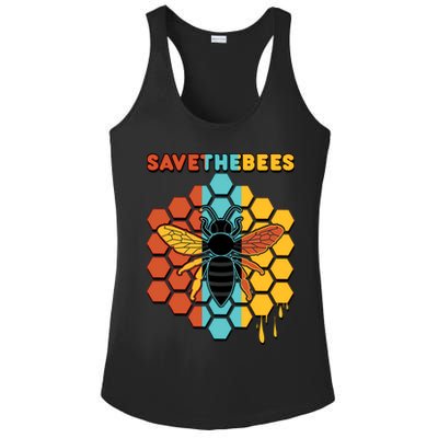 Save The Bees Ladies PosiCharge Competitor Racerback Tank