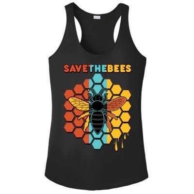 Save The Bees Ladies PosiCharge Competitor Racerback Tank