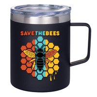 Save The Bees 12oz Stainless Steel Coffee Mug