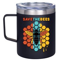 Save The Bees 12oz Stainless Steel Coffee Mug