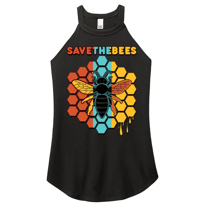 Save The Bees Women's Perfect Tri Rocker Tank