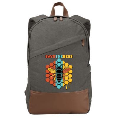 Save The Bees Cotton Canvas Backpack