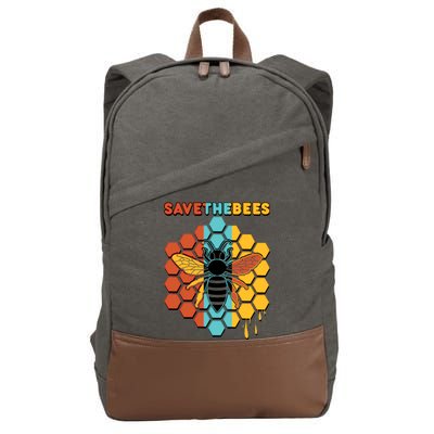 Save The Bees Cotton Canvas Backpack