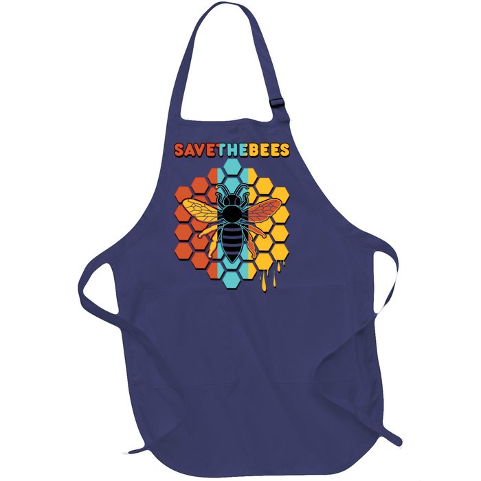 Save The Bees Full-Length Apron With Pockets