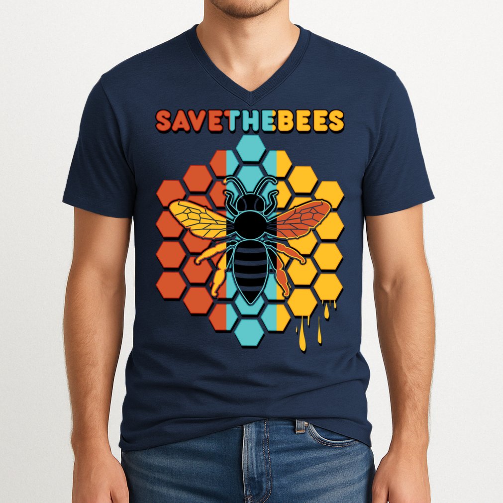 Save The Bees V-Neck T-Shirt