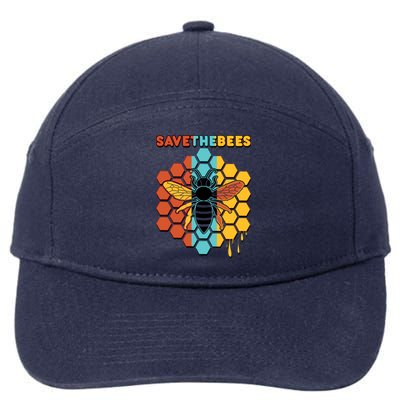 Save The Bees 7-Panel Snapback Hat