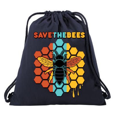 Save The Bees Drawstring Bag