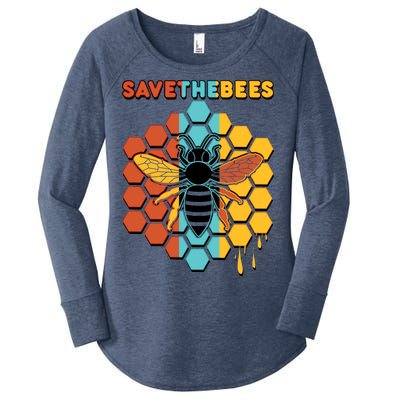 Save The Bees Women's Perfect Tri Tunic Long Sleeve Shirt