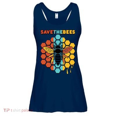 Save The Bees Ladies Essential Flowy Tank
