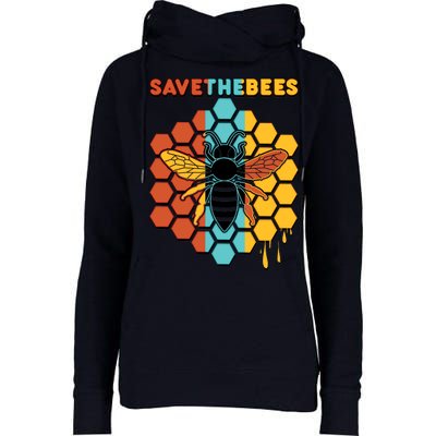 Save The Bees Womens Funnel Neck Pullover Hood