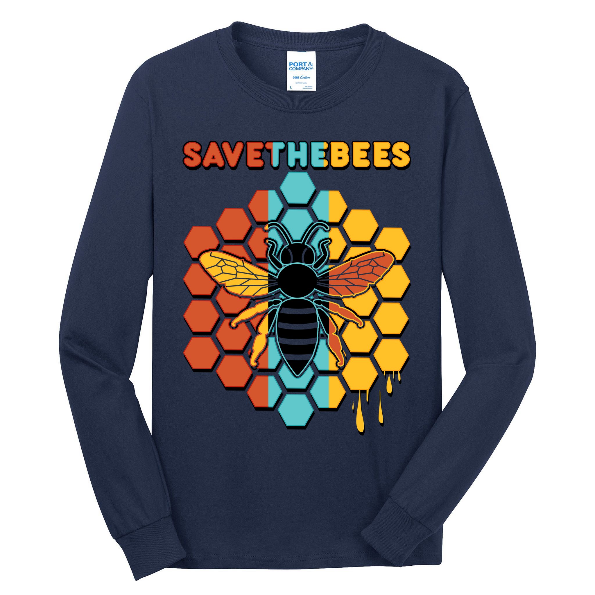 Save The Bees Tall Long Sleeve T-Shirt