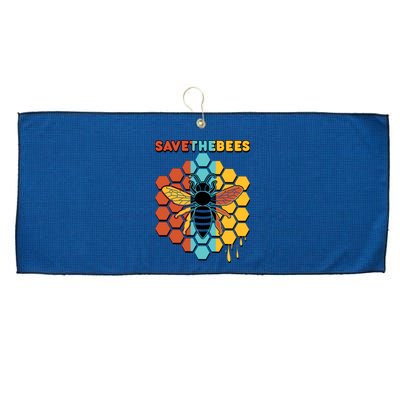 Save The Bees Large Microfiber Waffle Golf Towel