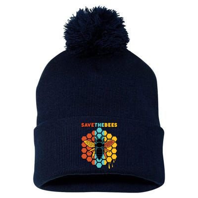 Save The Bees Pom Pom 12in Knit Beanie