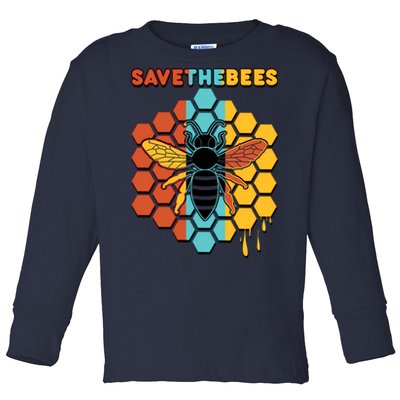 Save The Bees Toddler Long Sleeve Shirt