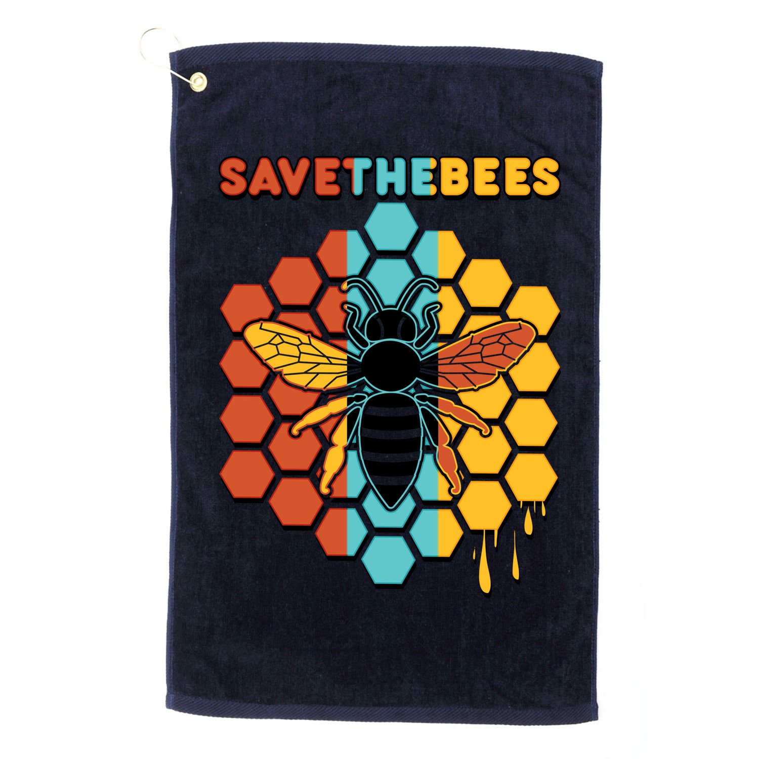 Save The Bees Golf Towel