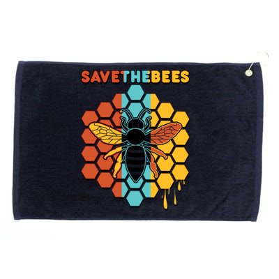 Save The Bees Grommeted Golf Towel