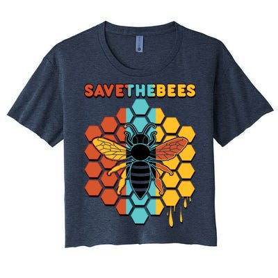 Save The Bees Women's Crop Top Tee