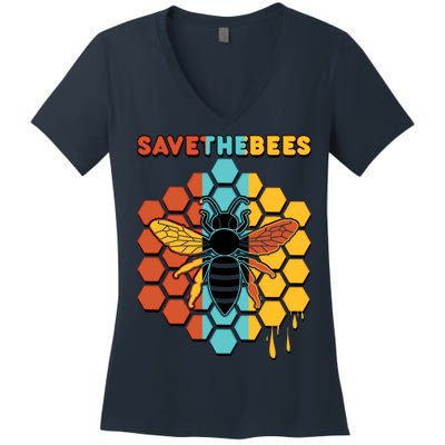 Save The Bees Women's V-Neck T-Shirt