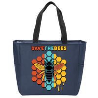 Save The Bees Zip Tote Bag