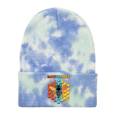 Save The Bees Tie Dye 12in Knit Beanie