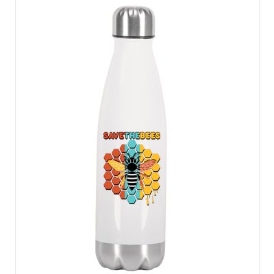 Save The Bees Stainless Steel Insulated Water Bottle