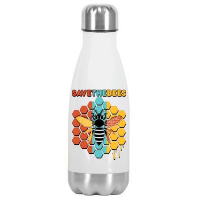 Save The Bees Stainless Steel Insulated Water Bottle