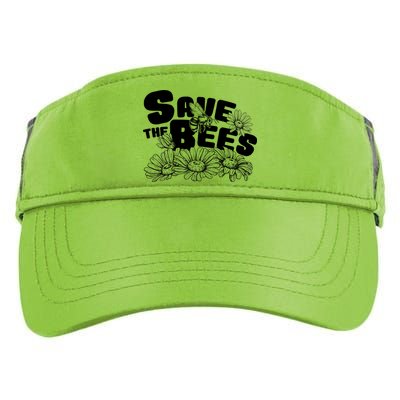 Save The Bees Floral Adult Drive Performance Visor