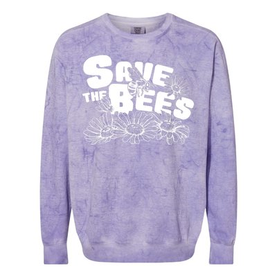 Save The Bees Floral Colorblast Crewneck Sweatshirt