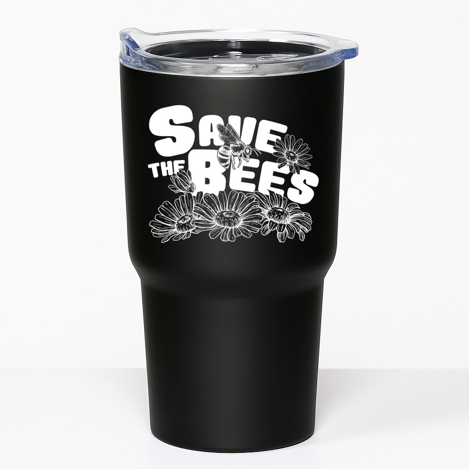 Save The Bees Floral Tumbler