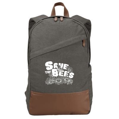 Save The Bees Floral Cotton Canvas Backpack