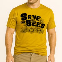 Save The Bees Floral Performance Shirt