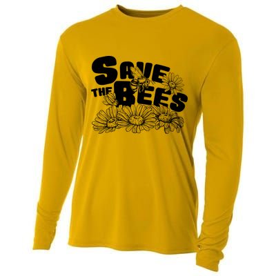 Save The Bees Floral Cooling Performance Long Sleeve Crew