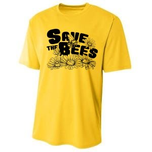 Save The Bees Floral Performance Sprint T-Shirt