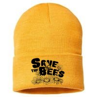 Save The Bees Floral Sustainable Knit Beanie