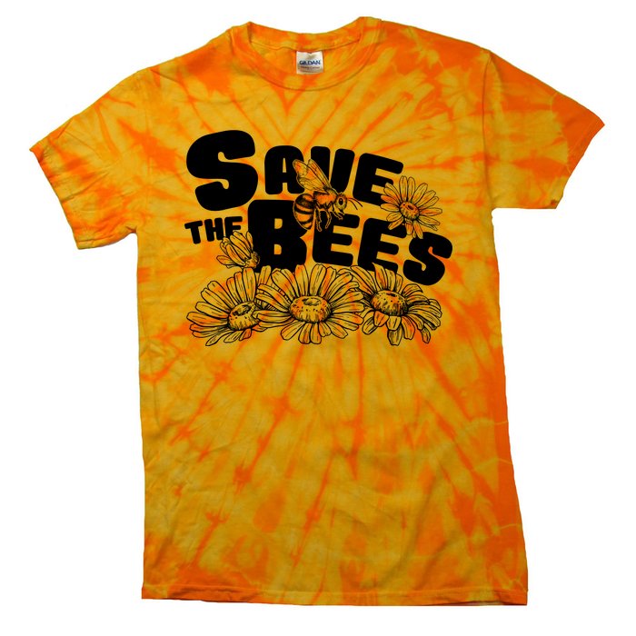 Save The Bees Floral Tie-Dye T-Shirt