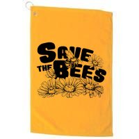 Save The Bees Floral Platinum Collection Golf Towel