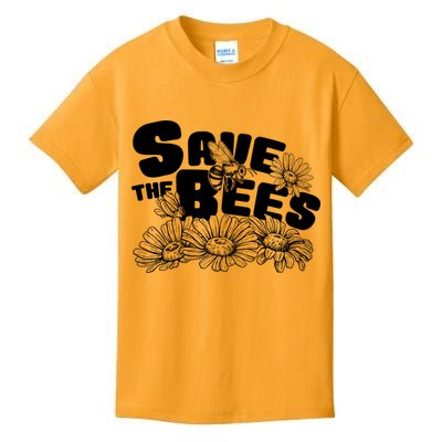 Save The Bees Floral Kids T-Shirt