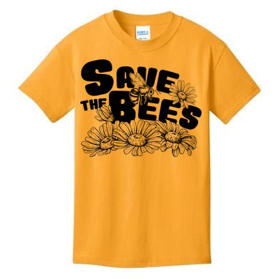 Save The Bees Floral Kids T-Shirt