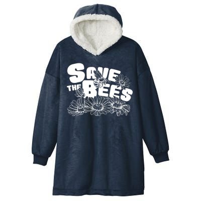 Save The Bees Floral Hooded Wearable Blanket